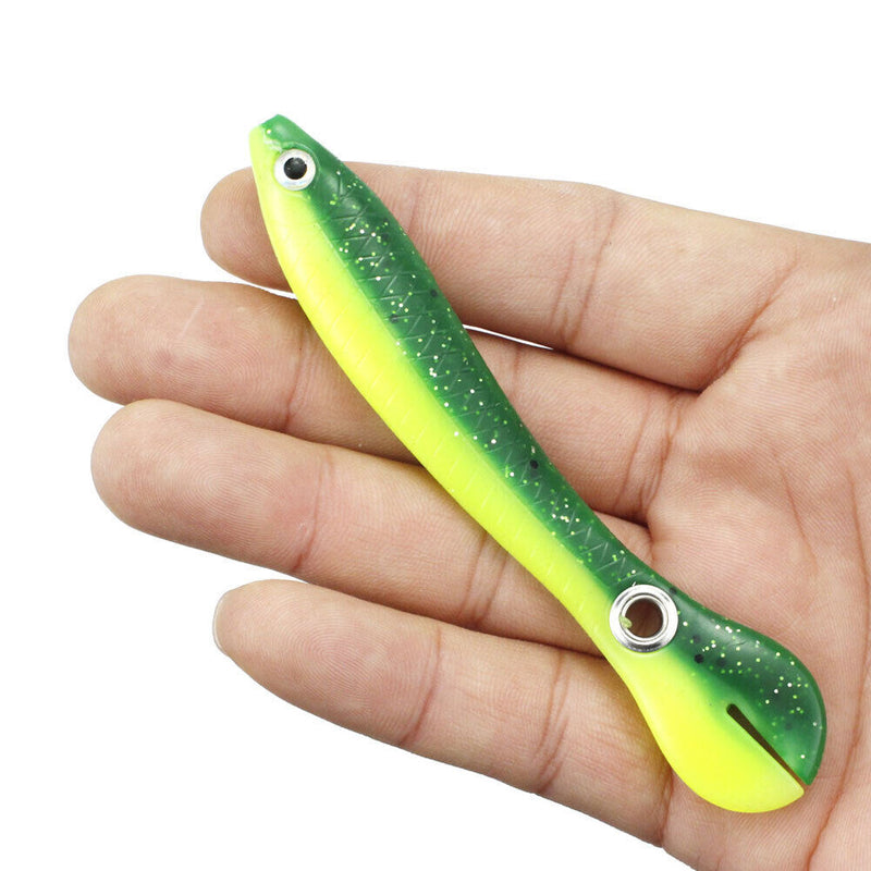 5/10x 10cm 6g Bionic Loach Wobblers Fishing Lures Artificial Swimbait Soft Ba