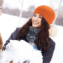 Cycling Hat Fleece Winter Warm Windproof Women Men Motorcycle Running Ski C