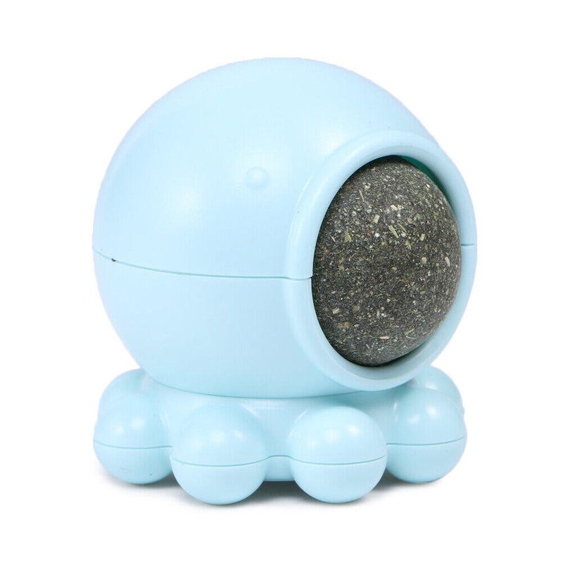 #A Octopus Shaped Catnip Cat Toys 360 Degree Rotating Catnip Ball Toys Pet Suppl