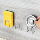 Sink Sponge Holder Self Adhesive Drain Drying Rack (201Stainless Steel+304)