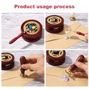 200pcs Octagonal Wax Seal Bead Retro Stamp Tablet for Envelope (Mint Green)