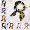 Women Gifts Elegant Square Scarf Hair Tie Band Silk Feel Satin Head Neck