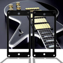 2pcs/set Flat Bottom Humbucker Pickup Frames for Electric Guitar (Black)