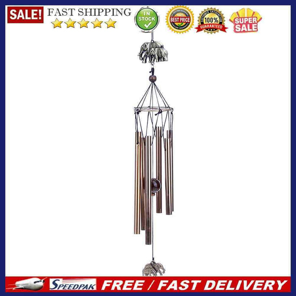 Outdoor Garden Yard Home Living Wind Chimes 6 Tubes Home Decor Gift(B)