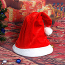 #A Non-Woven Fabric Christmas Hat Ornament Xmas Decoration with Hair Ball for Ad