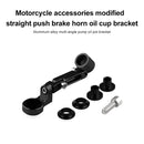 CNC Bracket for Motorcycle Brake Clutch Master Cylinder Fluid Tank (Black) Newly