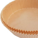 150x Air Fryer Paper Liner Non Stick Steaming Wood Pulp Paper Mats (Beige)