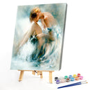 #A Girl Oil Paint By Numbers Kit DIY Acrylic Painting Wall Art Picture Craft Dec