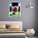 DIY Diamond Painting Kits Rugby Full Round Drill Wall Decor Art Home Decorations