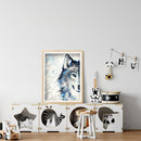 Full Embroidery Set Cross Stitch Needlework Kit 11CT Snow Wolf Animal Art DIY