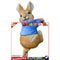 Funny Rabbit Statue Adorable Bunny Sculpture Ornament for Outdoor (Blue) Newly