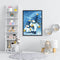 Oil Paint by Numbers Hat Snowman Canvas Artwork Living Room Picture Decoration