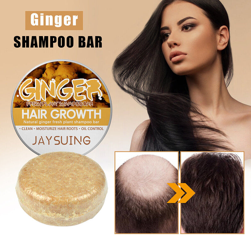 60g Black Hair Shampoo Handmade Hair Shampoo Ginger Shampoo Hair Loss