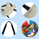 Birds Printed Shoulder Shopping Bag Casual Large Tote Handbag (40*40cm)