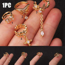 Pierced Jewelry CZ Cuff Earrings Zircon Ear Cuff No Piercing Earring Ear Clip