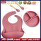 4pcs Silicone Food Plates Set Anti Slip Baby Feeding Food Accessories (Dark