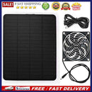 Outdoor Waterproof Solar Powered Exhaust Fan with Panel for Pet House Coop