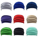 Running Headwrap Wide Sports Headband Stretch Hair Band Fold Yoga Hairband