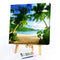 Beach Coconut Tree Oil Paint By Numbers Kits Canvas Picture Wall Art DIY Cr