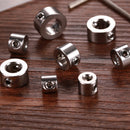 8pcs 3-10mm Drill Locator Hex Wrench Kit Drill Bit Depth Stop Collars Ring Newly