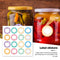 Canning Labels for Jars 2"" Round Stickers for Lids Food Storage Packaging