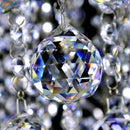 One Hanging 90g 40mm CRYSTAL BALL Sphere Prism Faceted Catcher o Clear V2I4 I5S6