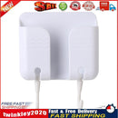 Sticky Wall Phone Charging Rack w/ Hook Remote Control Storage Box (White) Newly