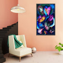 5D Diamond Painting Butterfly Full Round Drill Rhinestone DIY Home Decorati