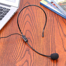 1.1m Head Mounted Microphone 3.5mm Wired Headset Mic for Teacher Guide Speech