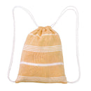 Quick-drying Turkish Tassel Beach Towel + Outdoor Swimming Drawstring Backpac