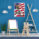5D Diamond Painting Kit DIY eagle motorcycle Full Round Drill Home Decorati