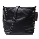 Women Fashion Rivet Shoulder Bag Leather Retro Messenger Bags Ladies Large Purse