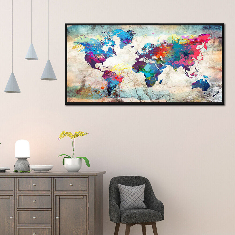 5D Diamond Painting Full Square Drill World Map Picture Rhinestone