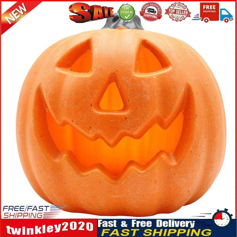 8 inch Halloween Pumpkin Night Light Talking Pumpkin Lantern Scene Layout Newly