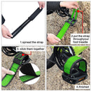Bike Fixed Gear Pedal Strap Anti-slip Bicycle Extended Foot Straps (Green) Newly
