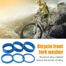 6pcs CANSUCC MTB Bicycle Headset Front Fork Washers Spacers Gasket (Blue)