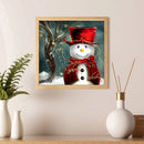Diamond Painting Snowman Full Round Diamond Crystal Diamond Rhinestone Pict