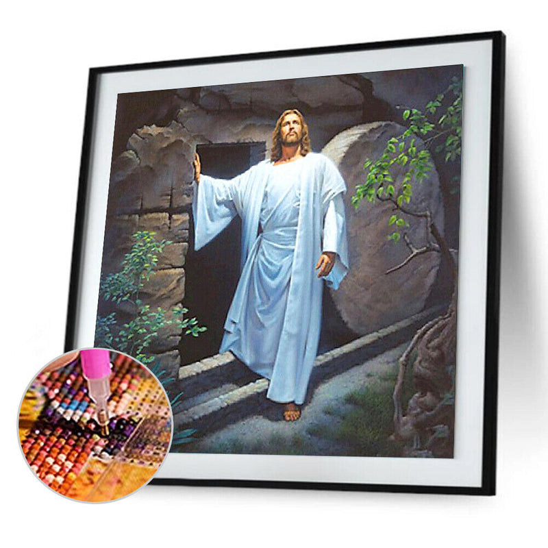 5D DIY Diamond Painting Full Square Drill Portal Jesus Wall Decor Rhinestone Art