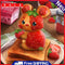 5D DIY Diamond Drawing Strawberry Lovely Bear Kits Full Round Drill Art (B5044)