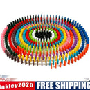 120pcs/set Children Color Sort Rainbow Wood Domino Blocks Kids Toys Gift