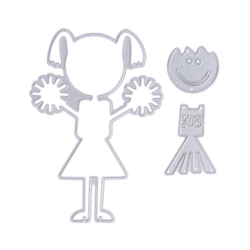 Snowvirtuos Cheerleader Metal Cutting Tools Stencil DIY Scrapbook Paper