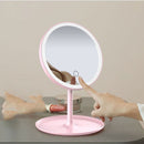 Storage USB Charging Led Makeup Mirror 360°Rotation Makeup Mirror Touch Screen