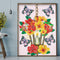 Diamond Painted 5D DIY Lamp and flower Partial Special Rhinestone Set