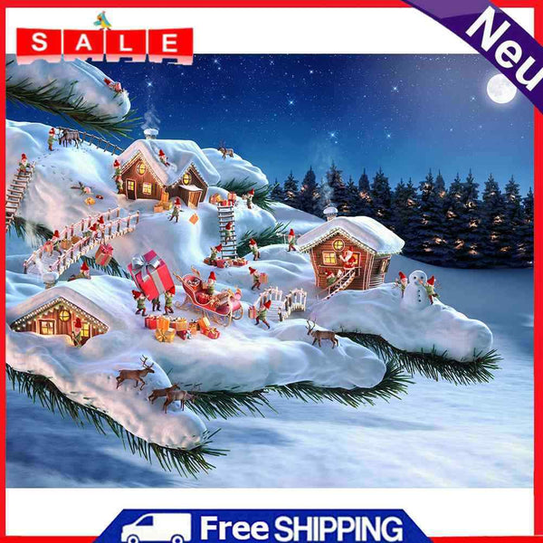 Santa Claus 50x40cm Oil Paint By Numbers Picture DIY