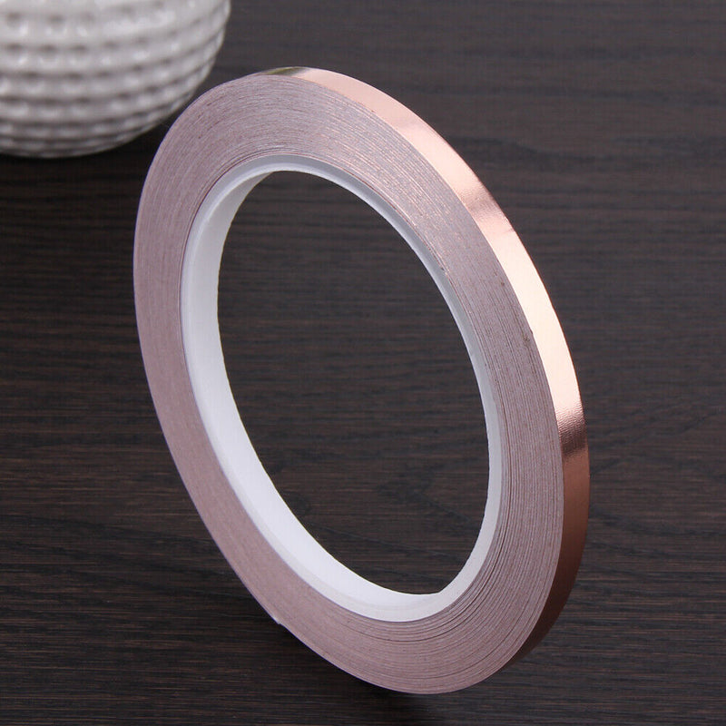 1pcs Copper Film Tape 20m Length 6mm Wide Self Adhesive Copper Film