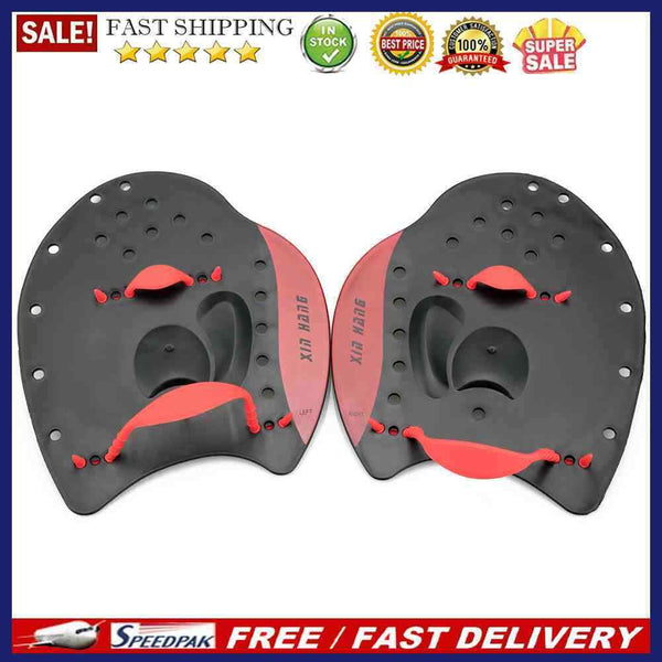 Swimming Paddles Swim Practice Training Hand Fins Flippers Webbed Gloves Pa
