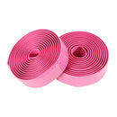2PCS Cycling Road Bike Sports Cork Handlebar Tape+ 2 Bar plug pink