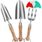 18Pcs Garden Tool Set with Steel Trowel and Hand Rake 15X Plant Lables K5E3