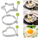 Stainless Steel Omelette Egg Frying Mold Love Round Star Mold(Flower)