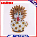 Cat Greeting Cards Special Shaped Bright Drill Diamond Painting DIY Cartoon Kit